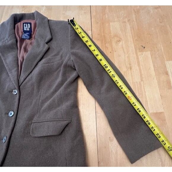 Gap Classic Tan Wool Blend 3-Button Blazer Womens Size Medium - Picture 5 of 10